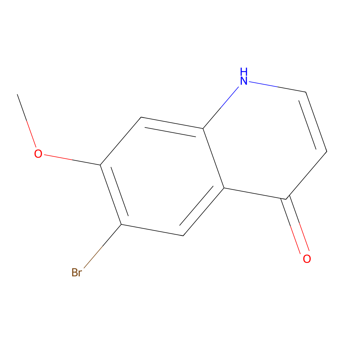 6-Bromo-7-methoxyquinolin-4-ol molecular structure, CAS 1361235-54-2