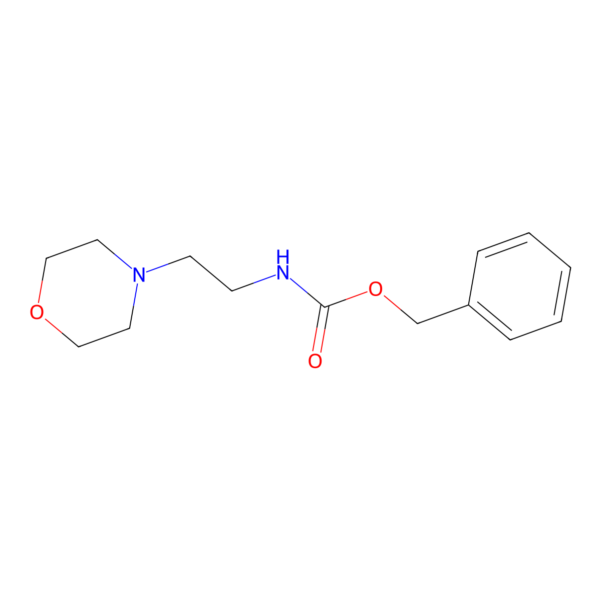 benzyl N-[2-(morpholin-4-yl)ethyl]carbamate molecular structure, CAS 1361313-23-6