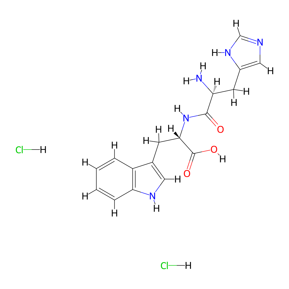 H-His-Trp-OH.2HCl molecular structure, CAS 1361314-93-3