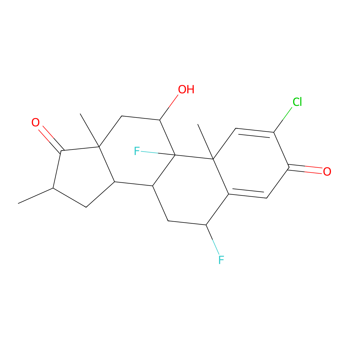 Halometasone Impurity 8 molecular structure, CAS 136132-00-8