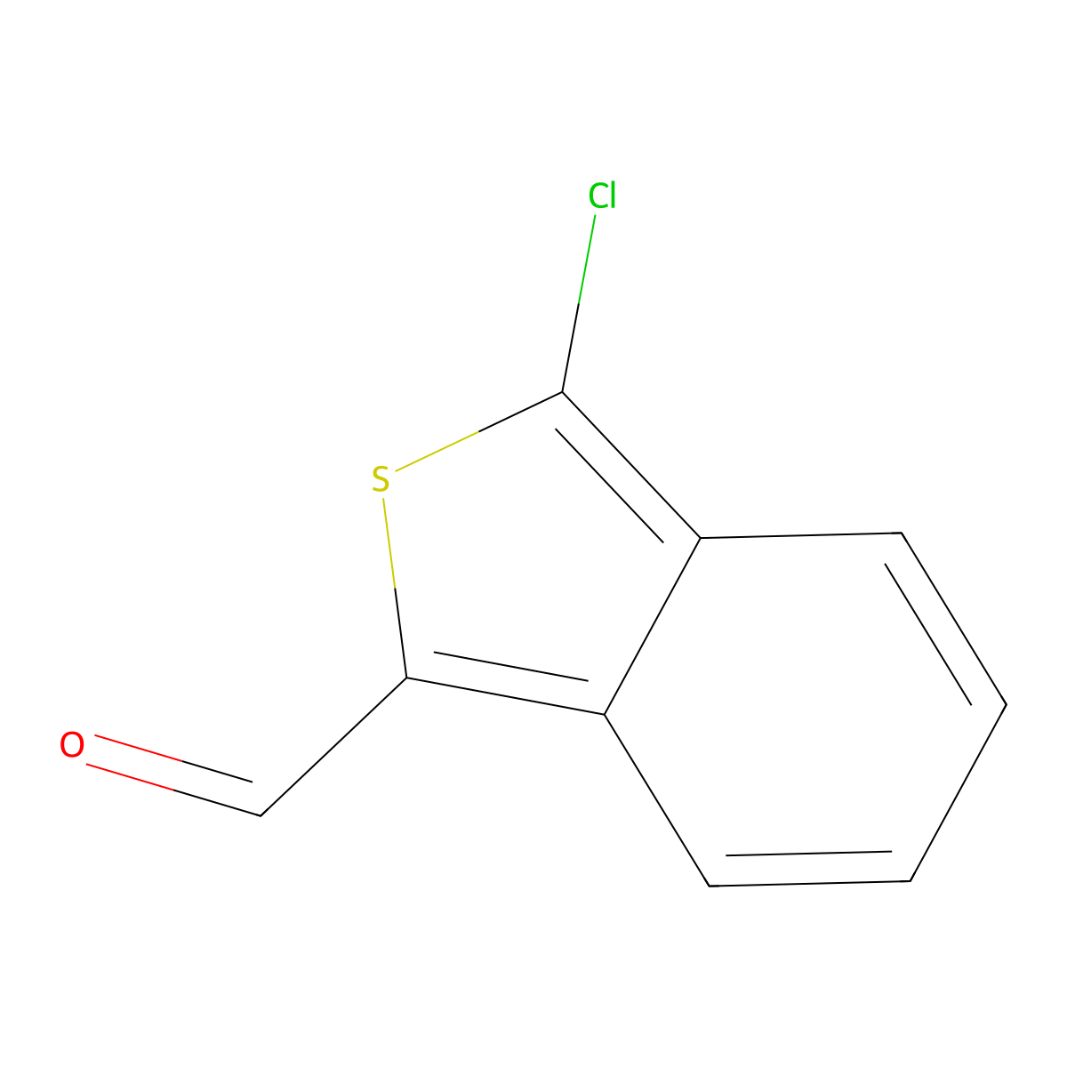 3-Chlorobenzo[c]thiophene-1-carbaldehyde molecular structure, CAS 136132-56-4