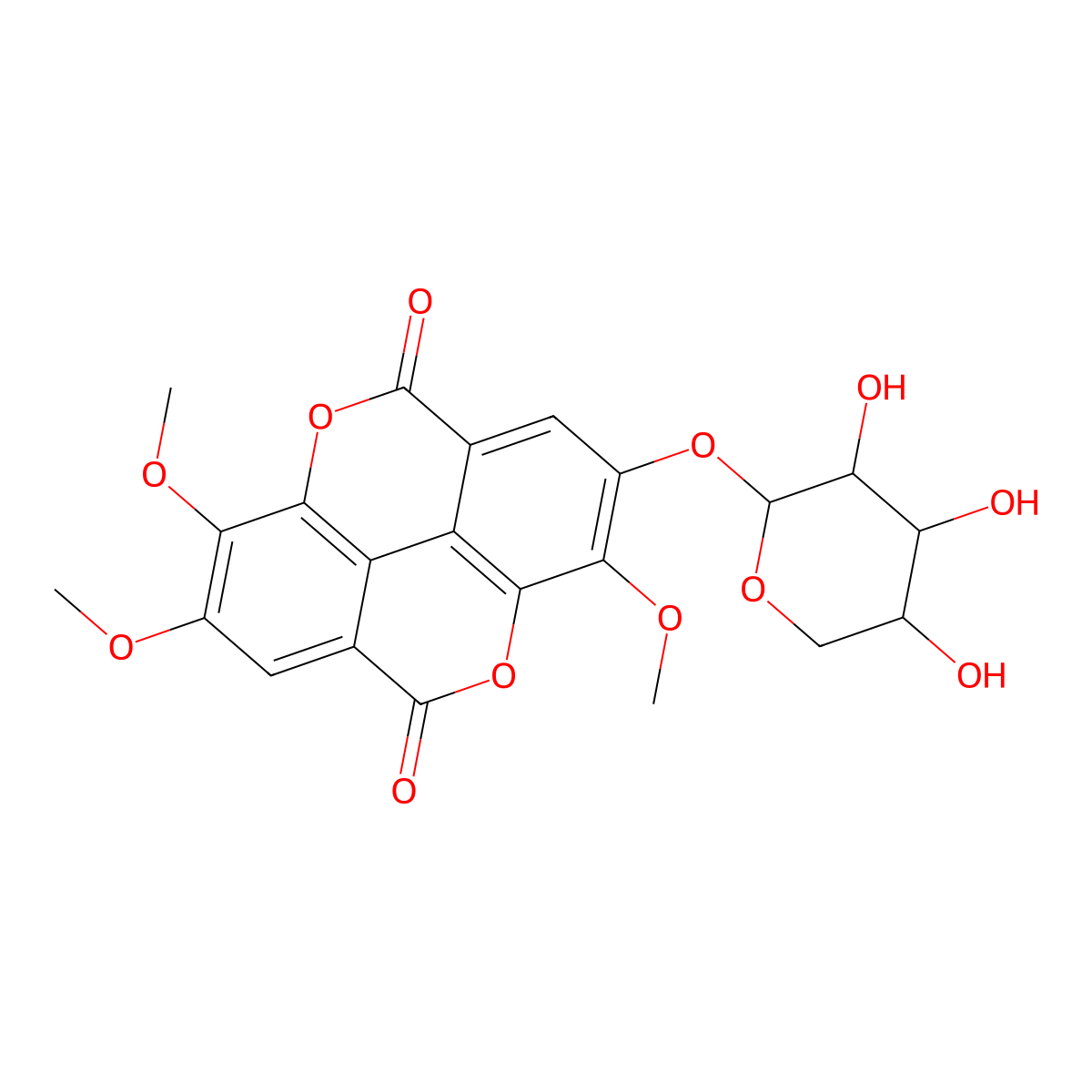 3,7-Di-O-methylducheside A molecular structure, CAS 136133-08-9
