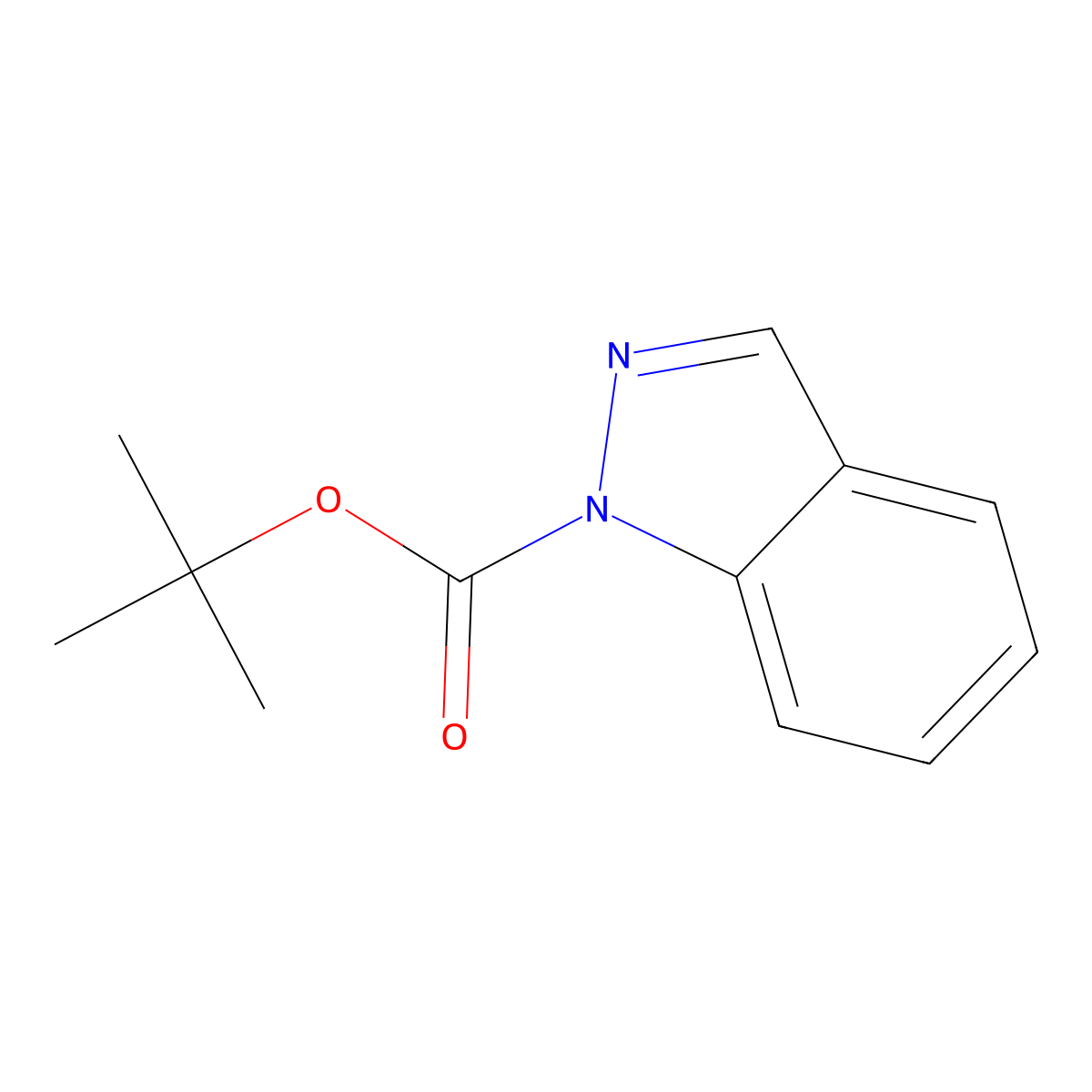 tert-butyl 1H-indazole-1-carboxylate molecular structure, CAS 1361331-51-2