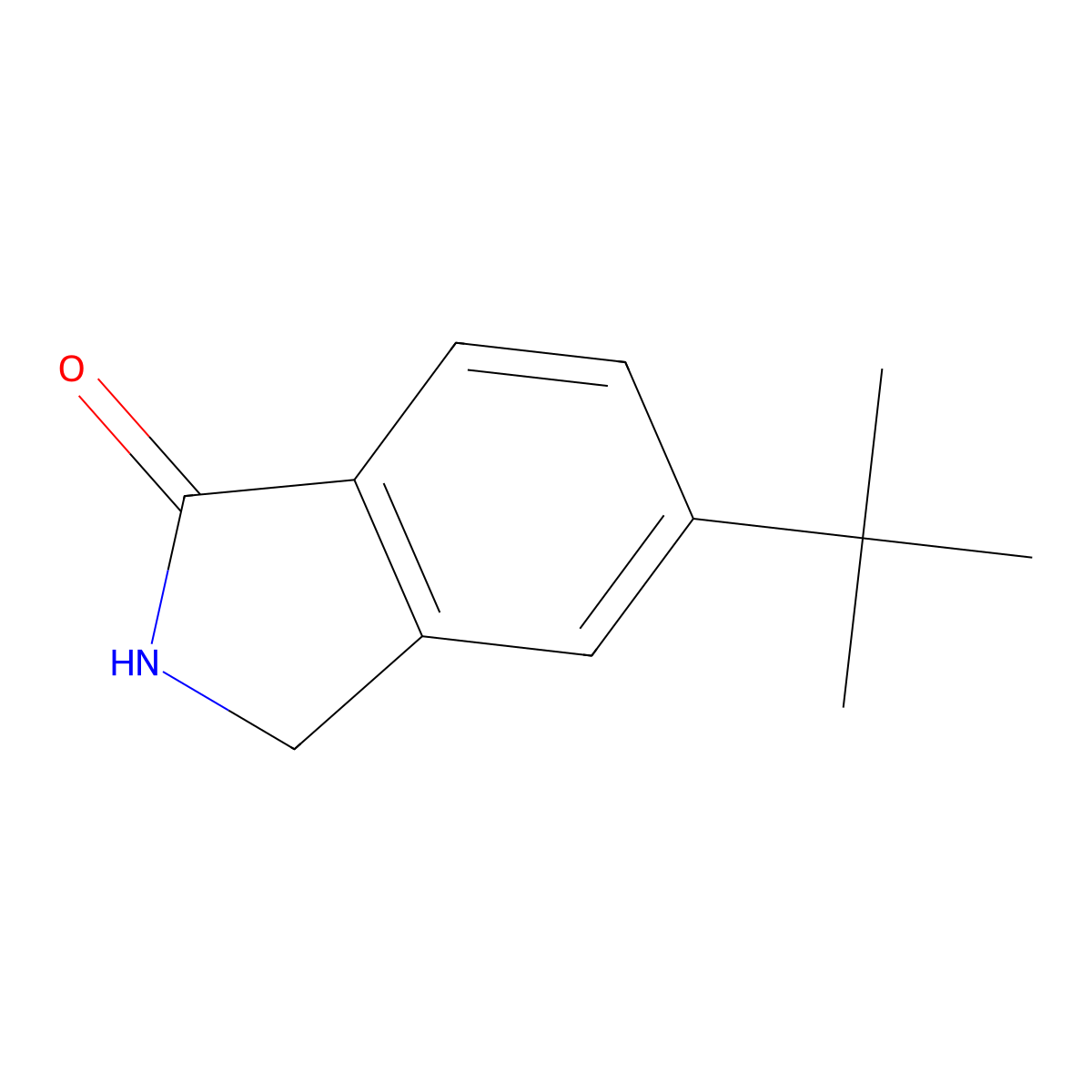 5-(Tert-butyl)isoindolin-1-one molecular structure, CAS 1361386-54-0