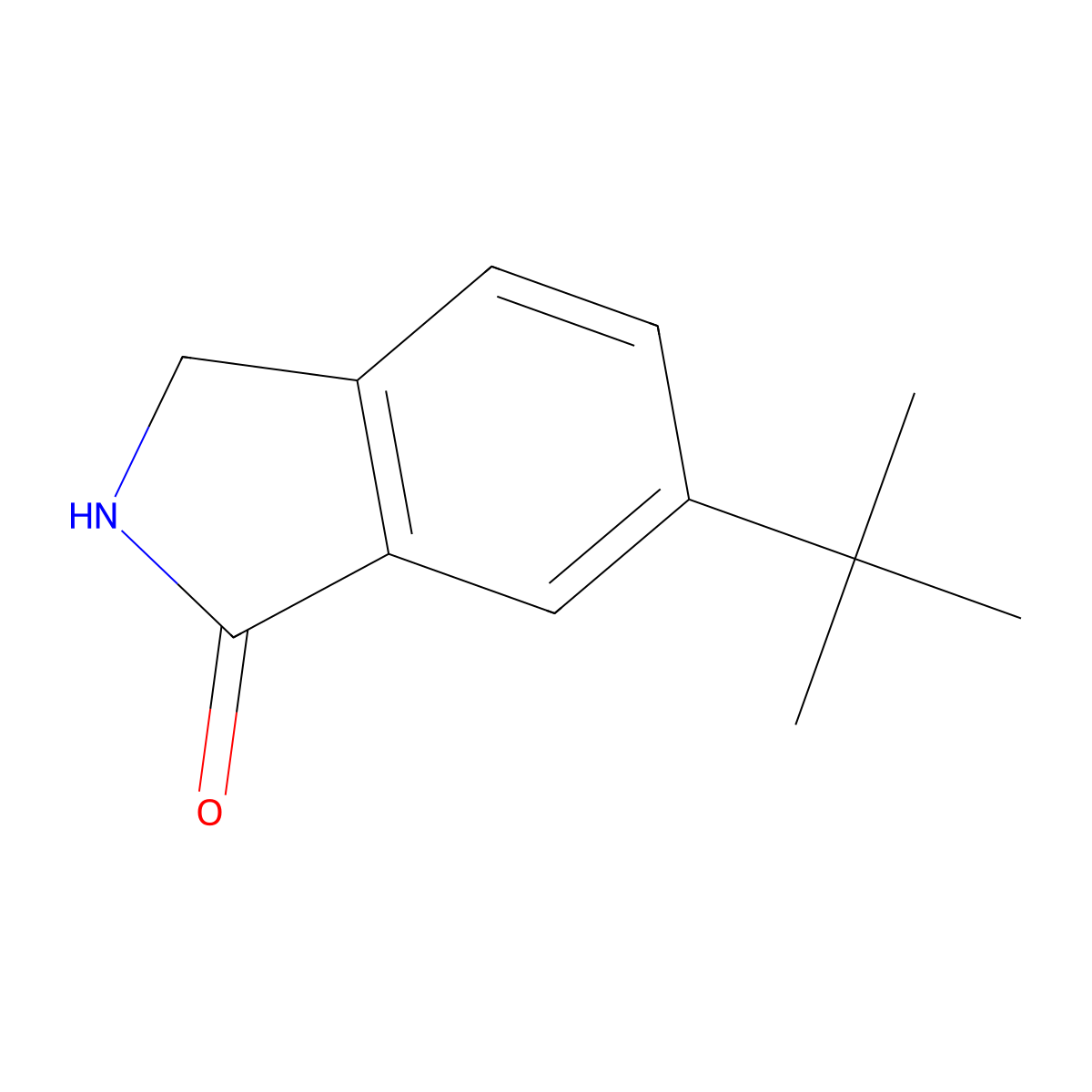 6-(tert-Butyl)isoindolin-1-one molecular structure, CAS 1361386-73-3