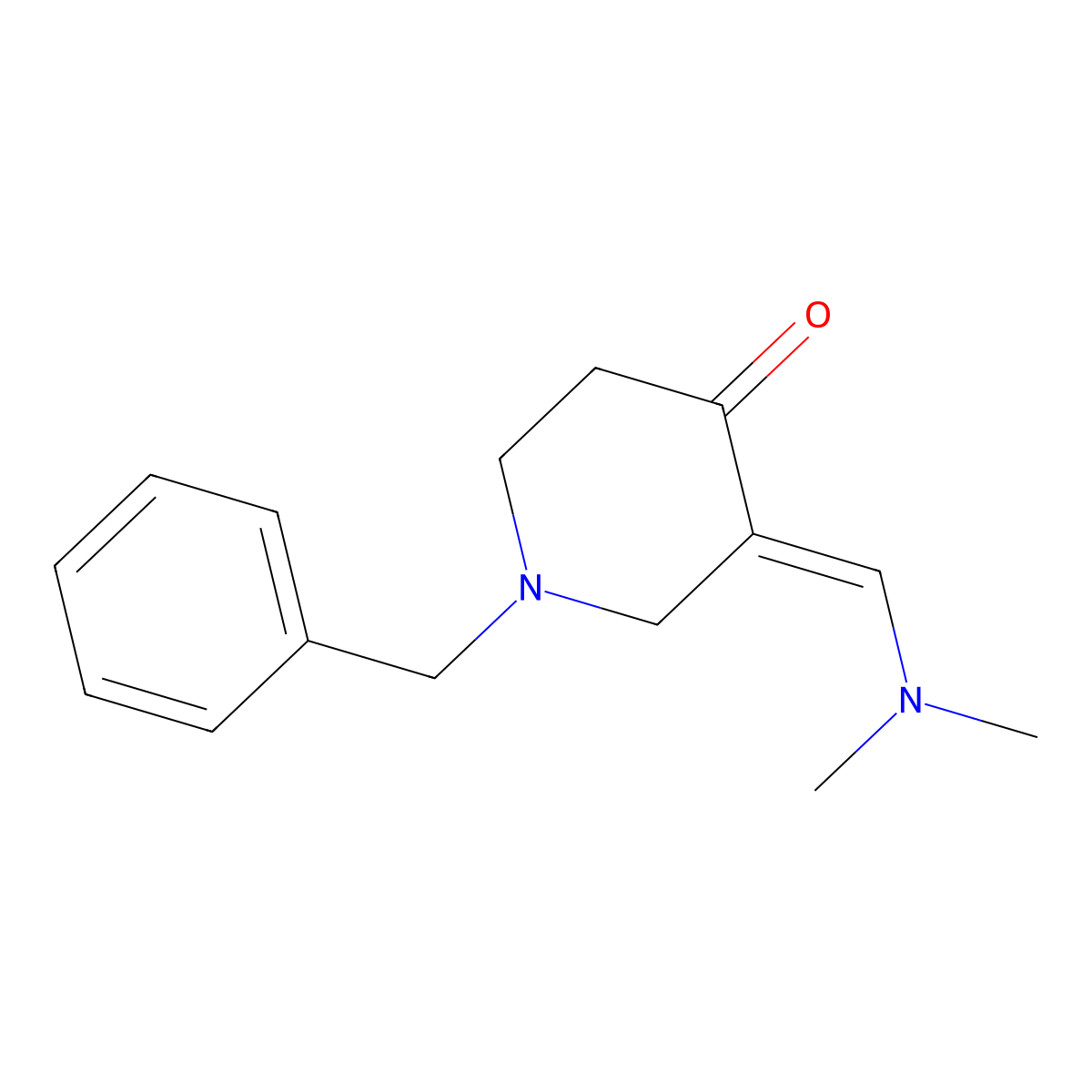 1-Benzyl-3-((dimethylamino)methylene)piperidin-4-one molecular structure, CAS 1361391-77-6