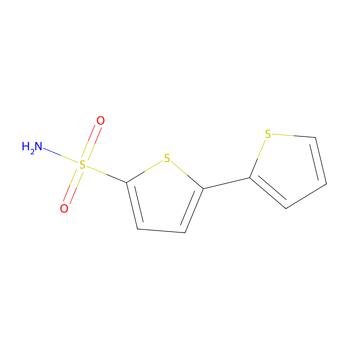 [2,2'-Bithiophene]-5-sulfonamide molecular structure, CAS 1361394-96-8