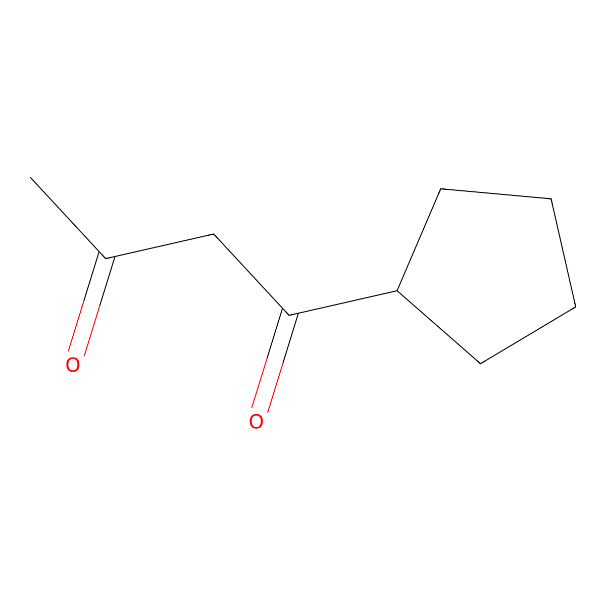 1-Cyclopentylbutane-1,3-dione molecular structure, CAS 136146-66-2