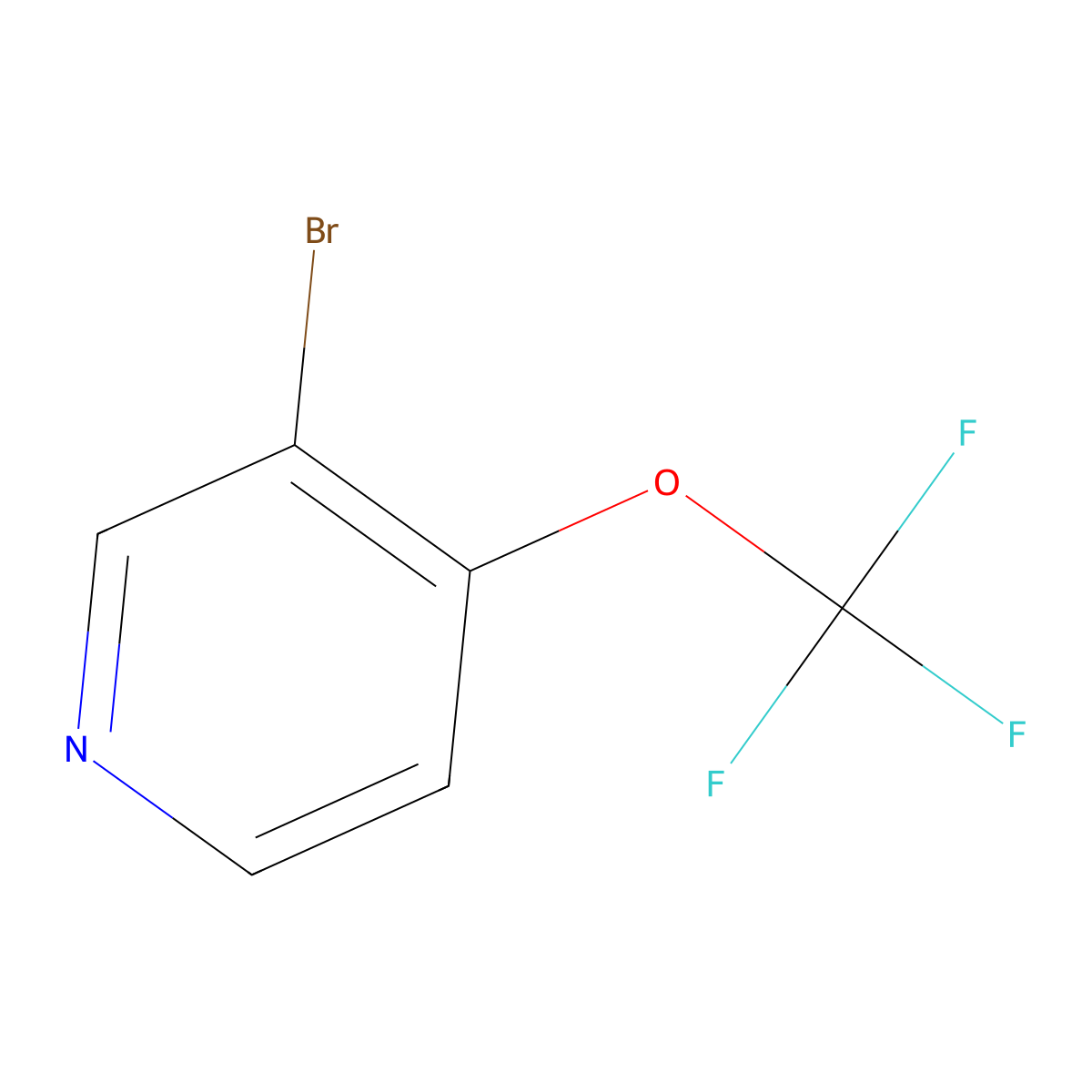 3-Bromo-4-(trifluoromethoxy)pyridine molecular structure, CAS 1361494-22-5