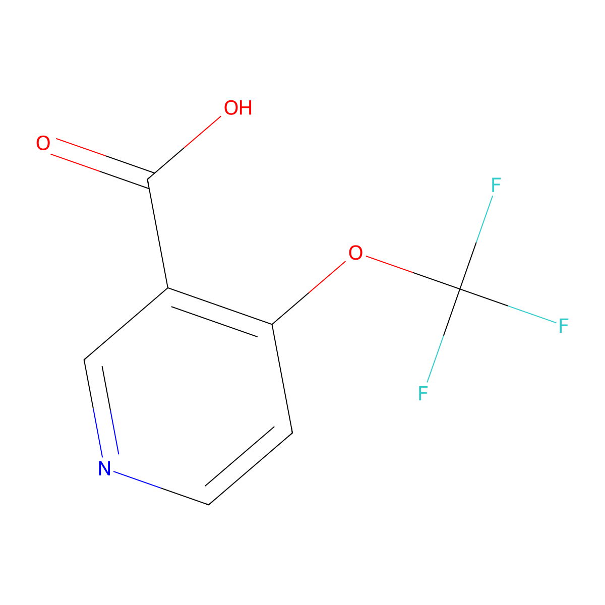 4-(Trifluoromethoxy)nicotinic acid molecular structure, CAS 1361495-12-6