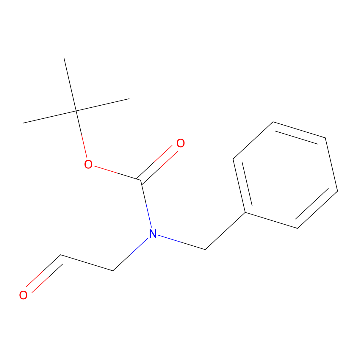Tert-butyl benzyl(2-oxoethyl)carbamate molecular structure, CAS 136159-63-2