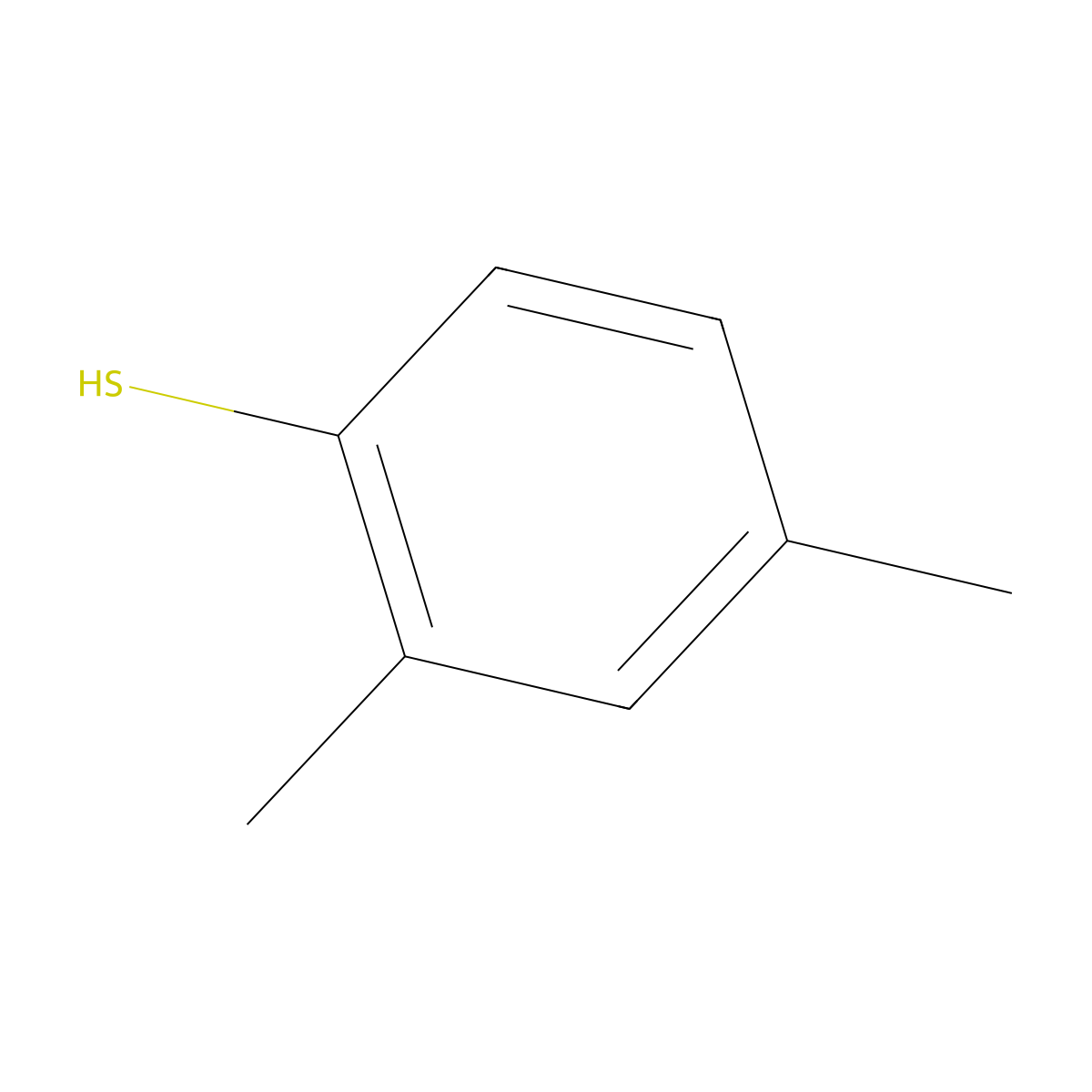2,4-Dimethylbenzenethiol molecular structure, CAS 13616-82-5