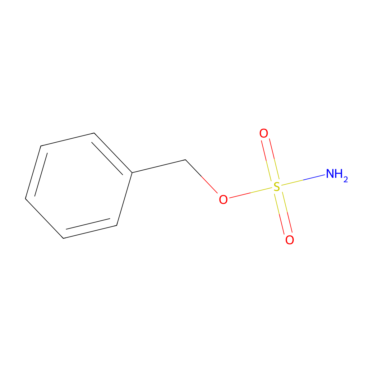 Benzyl sulfamate molecular structure, CAS 136166-81-9