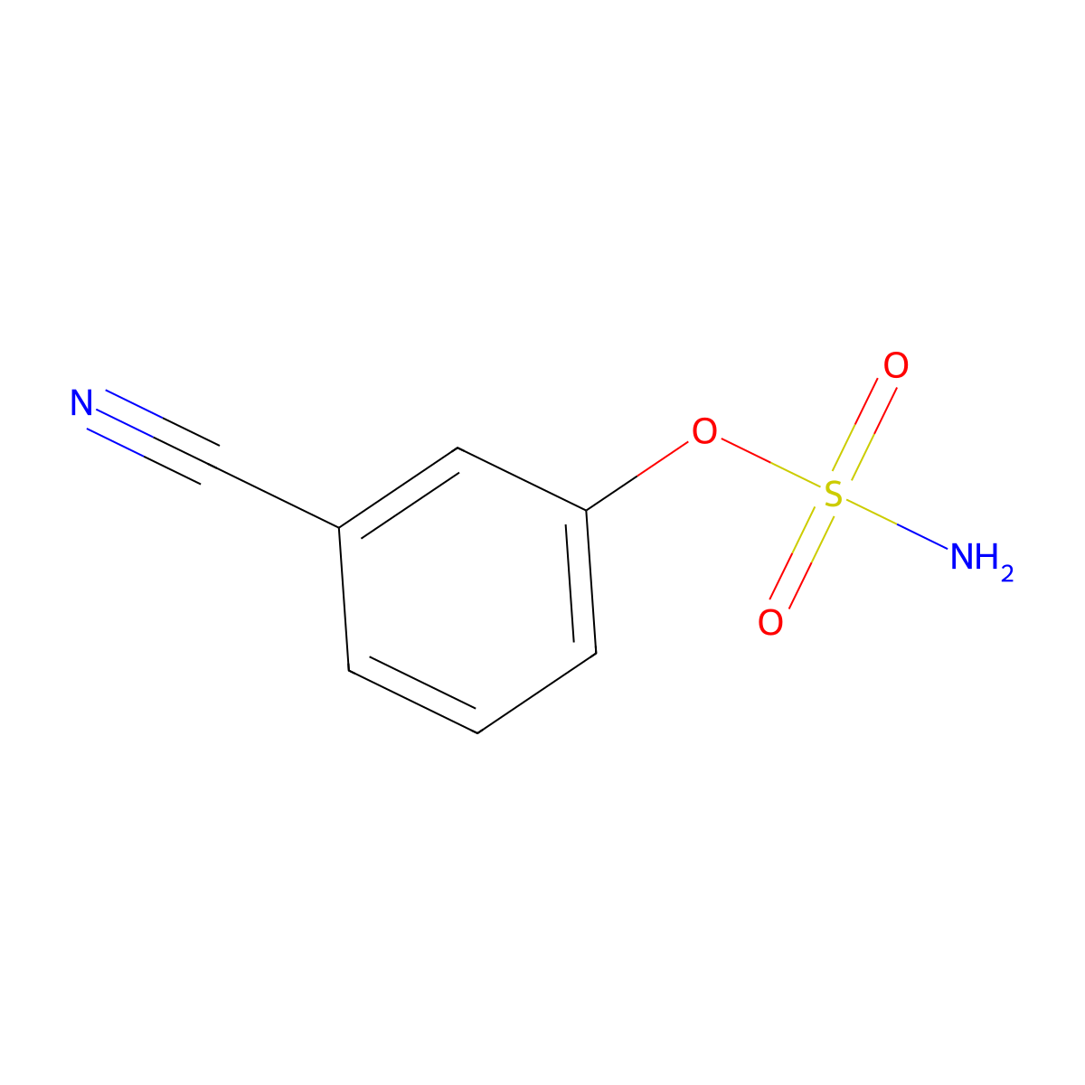 3-Cyanophenyl sulfamate molecular structure, CAS 136167-16-3