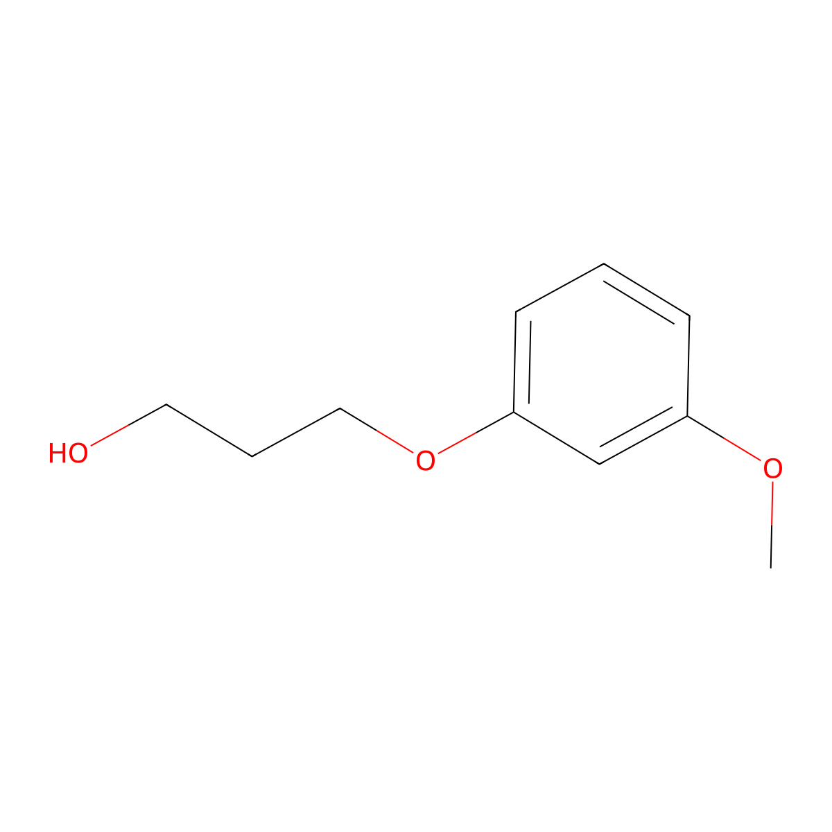 3-(3-Methoxyphenoxy)propan-1-ol molecular structure, CAS 136167-42-5