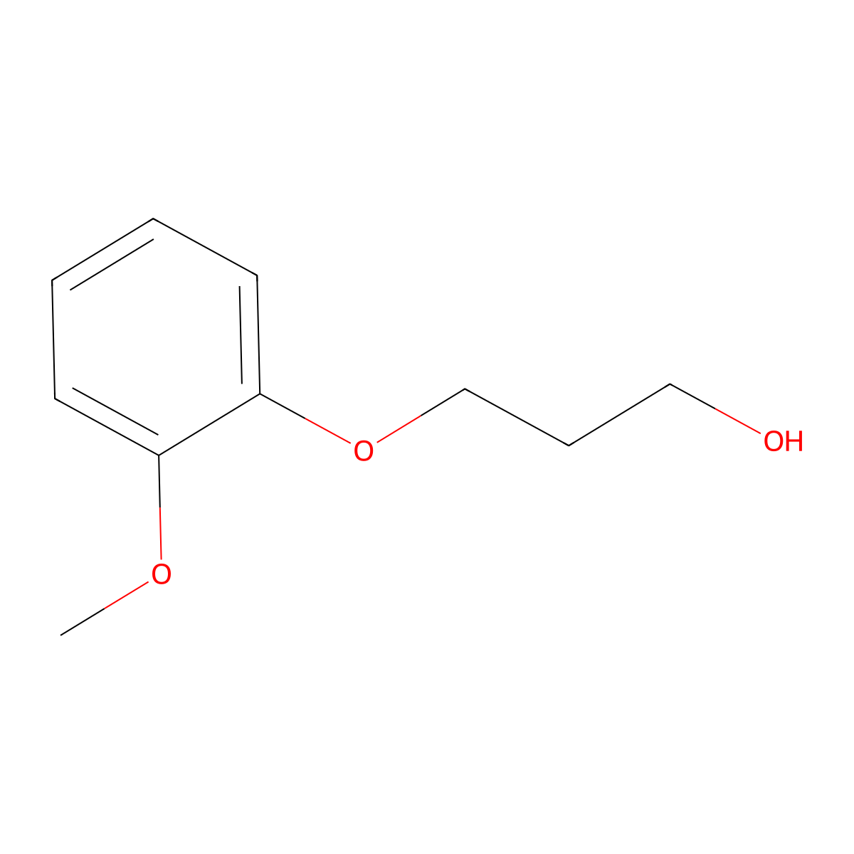 3-(2-Methoxyphenoxy)propan-1-ol molecular structure, CAS 136167-44-7