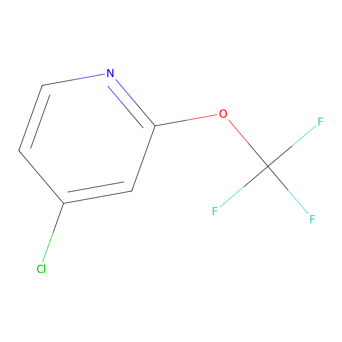 4-Chloro-2-(trifluoromethoxy)pyridine molecular structure, CAS 1361689-47-5