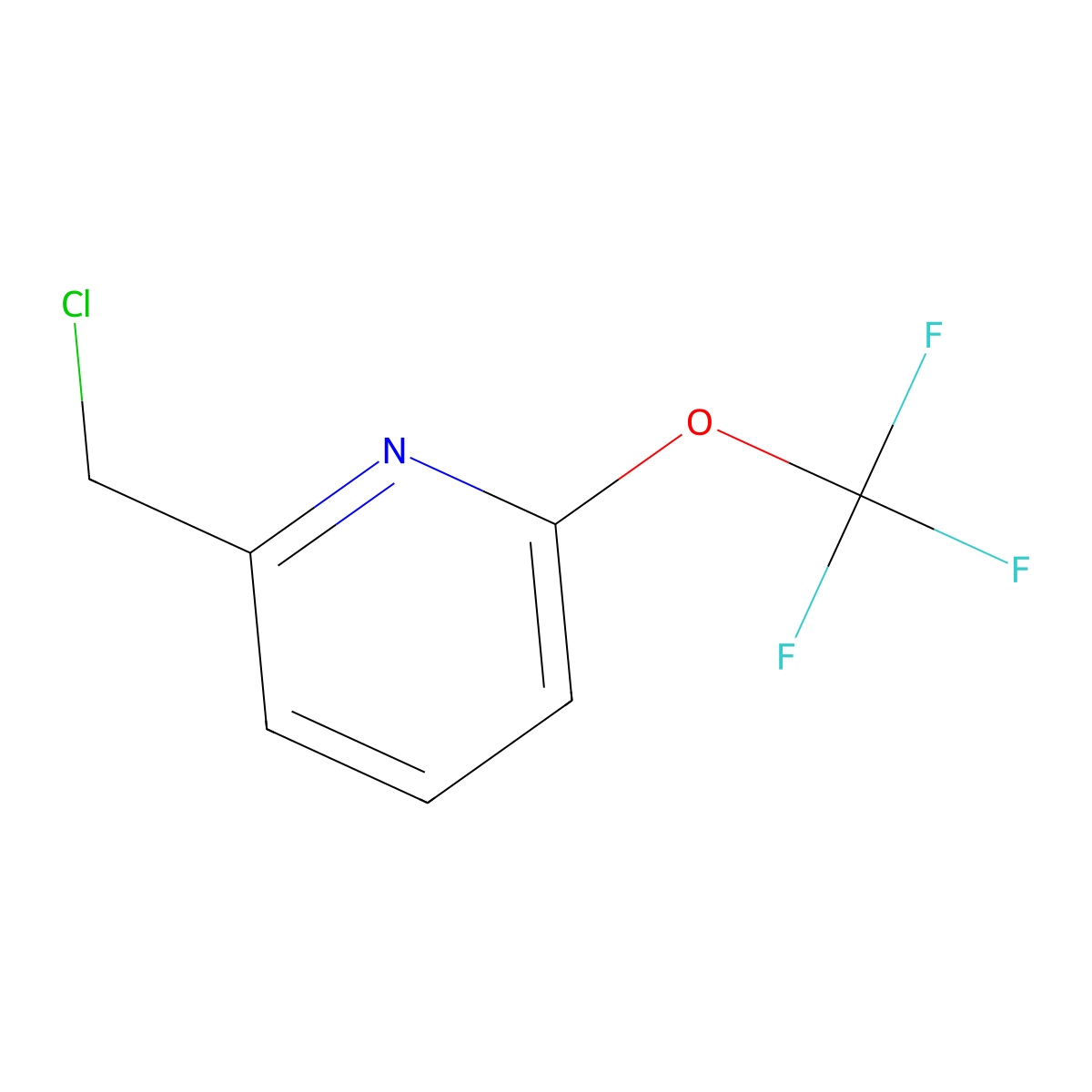 2-(Chloromethyl)-6-(trifluoromethoxy)pyridine molecular structure, CAS 1361692-49-0