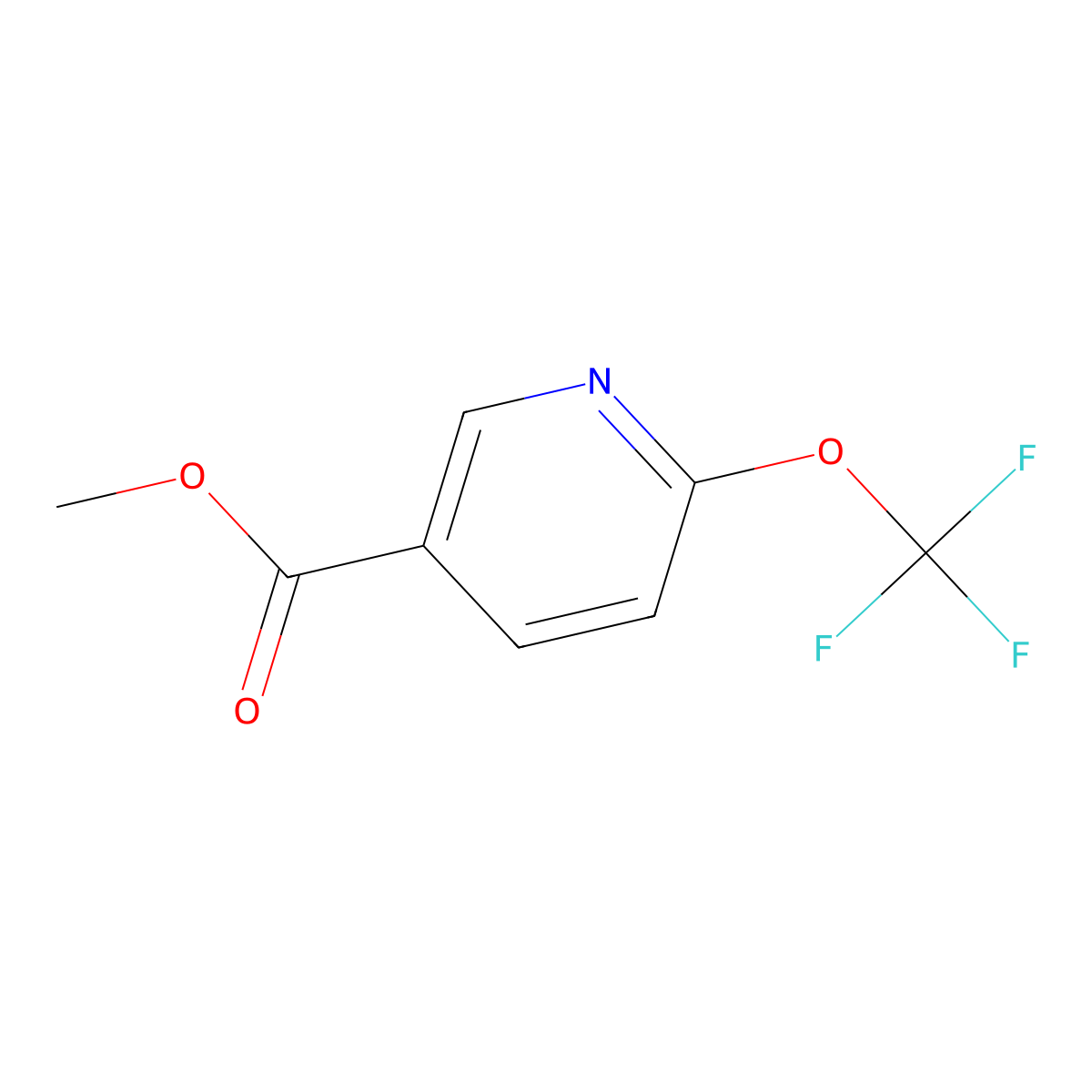 Methyl 6-(trifluoromethoxy)nicotinate molecular structure, CAS 1361738-66-0