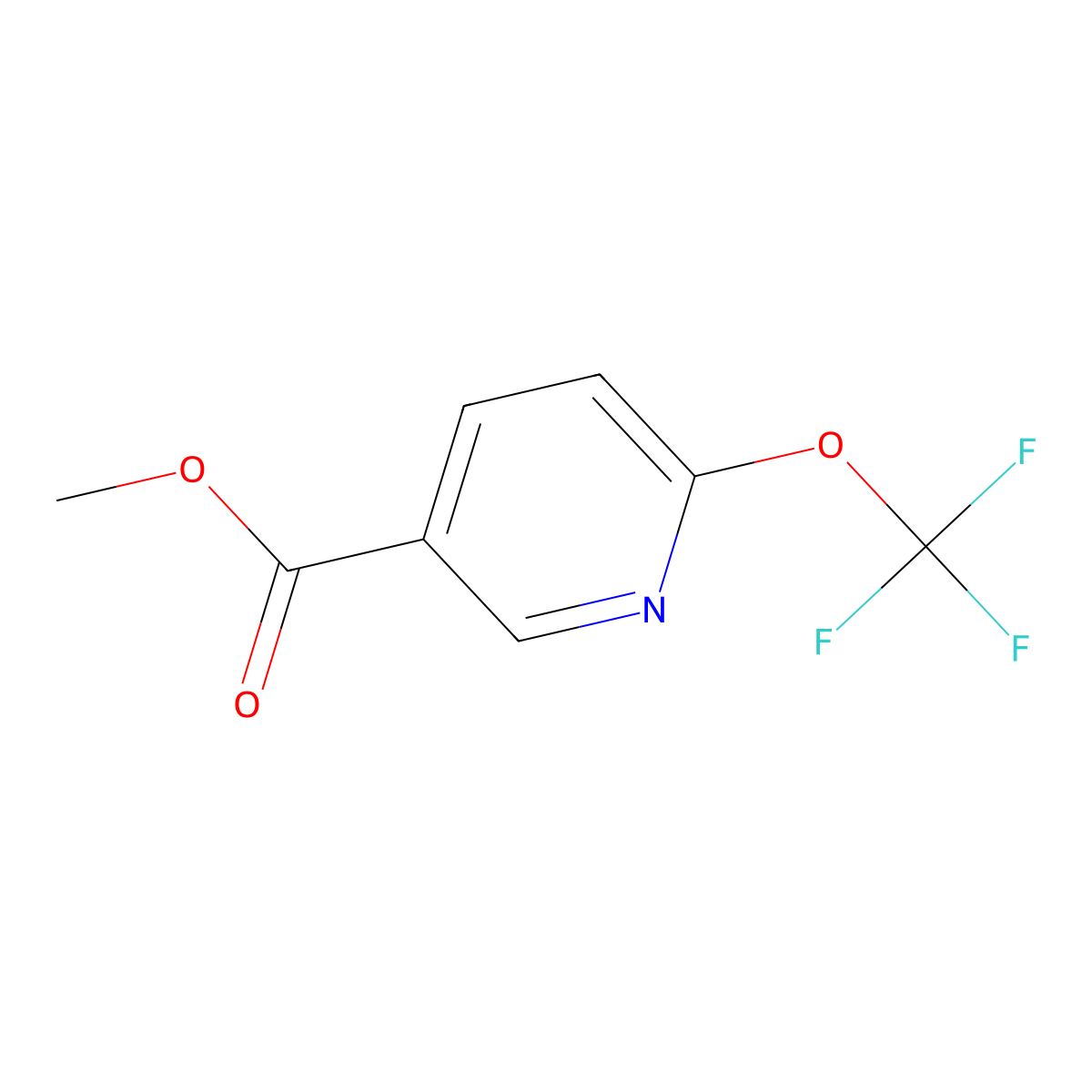 Methyl 6-(trifluoromethoxy)nicotinate molecular structure, CAS 1361738-66-0