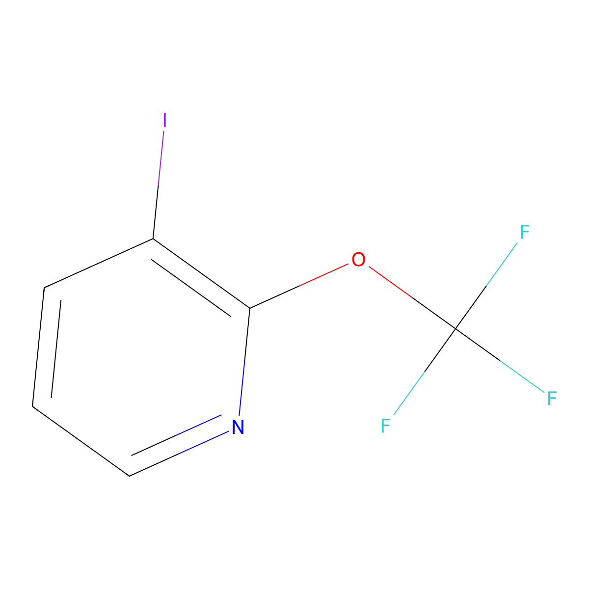 3-Iodo-2-(trifluoromethoxy)pyridine molecular structure, CAS 1361766-95-1
