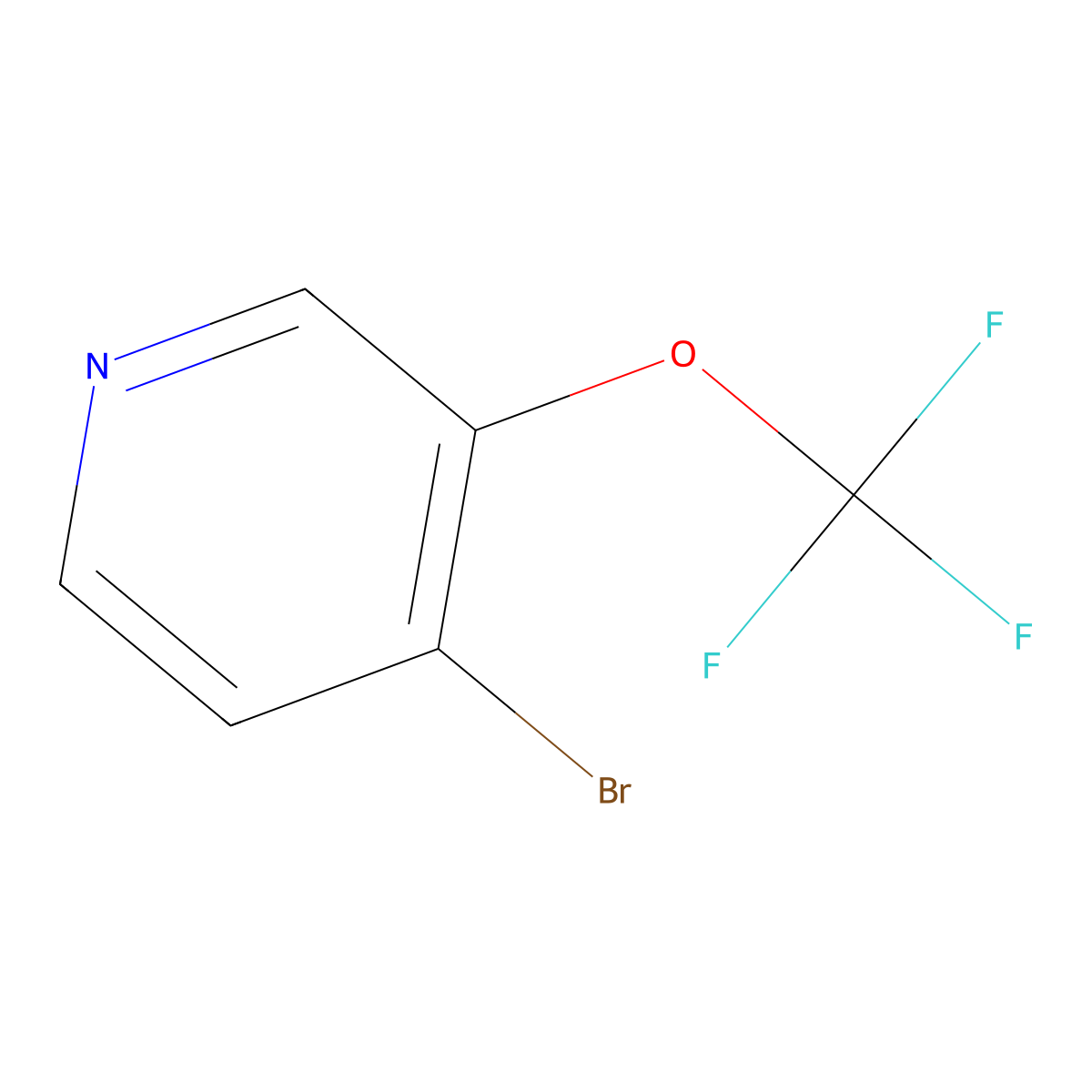 4-Bromo-3-(trifluoromethoxy)pyridine molecular structure, CAS 1361781-49-8