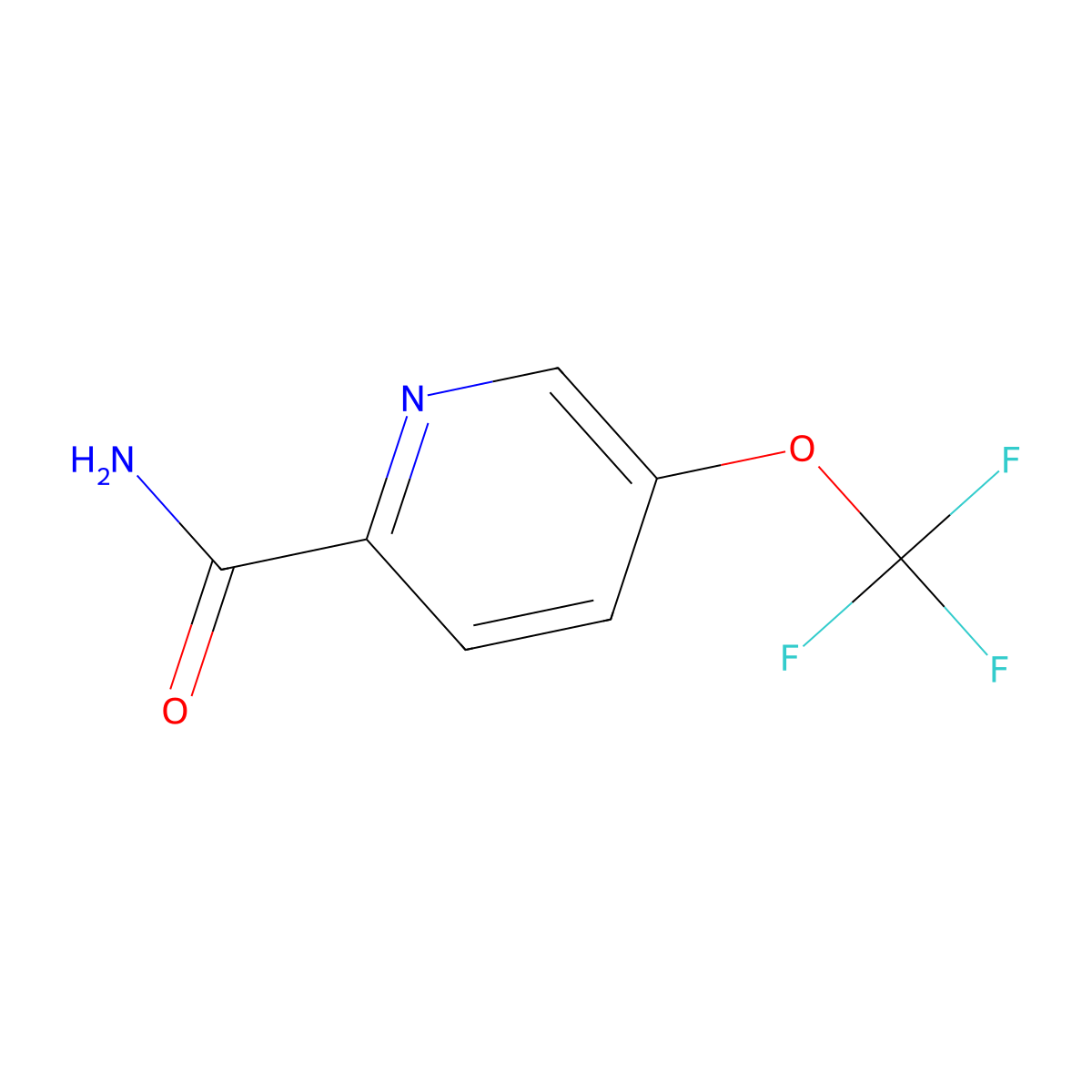 5-(Trifluoromethoxy)picolinamide molecular structure, CAS 1361782-72-0