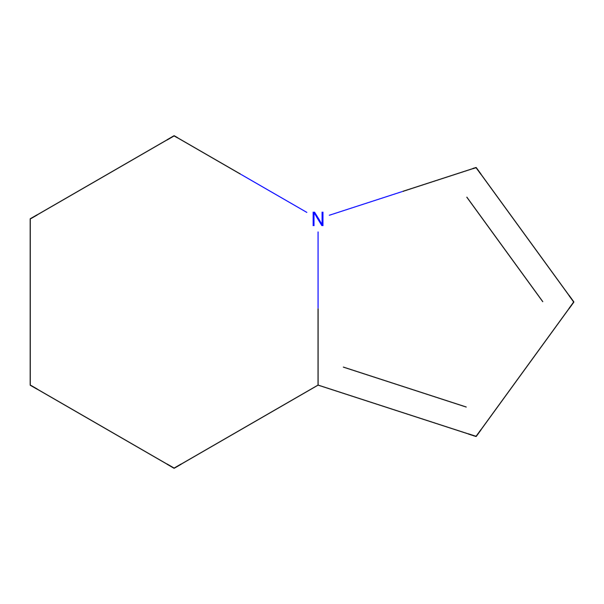 5,6,7,8-Tetrahydroindolizine molecular structure, CAS 13618-88-7