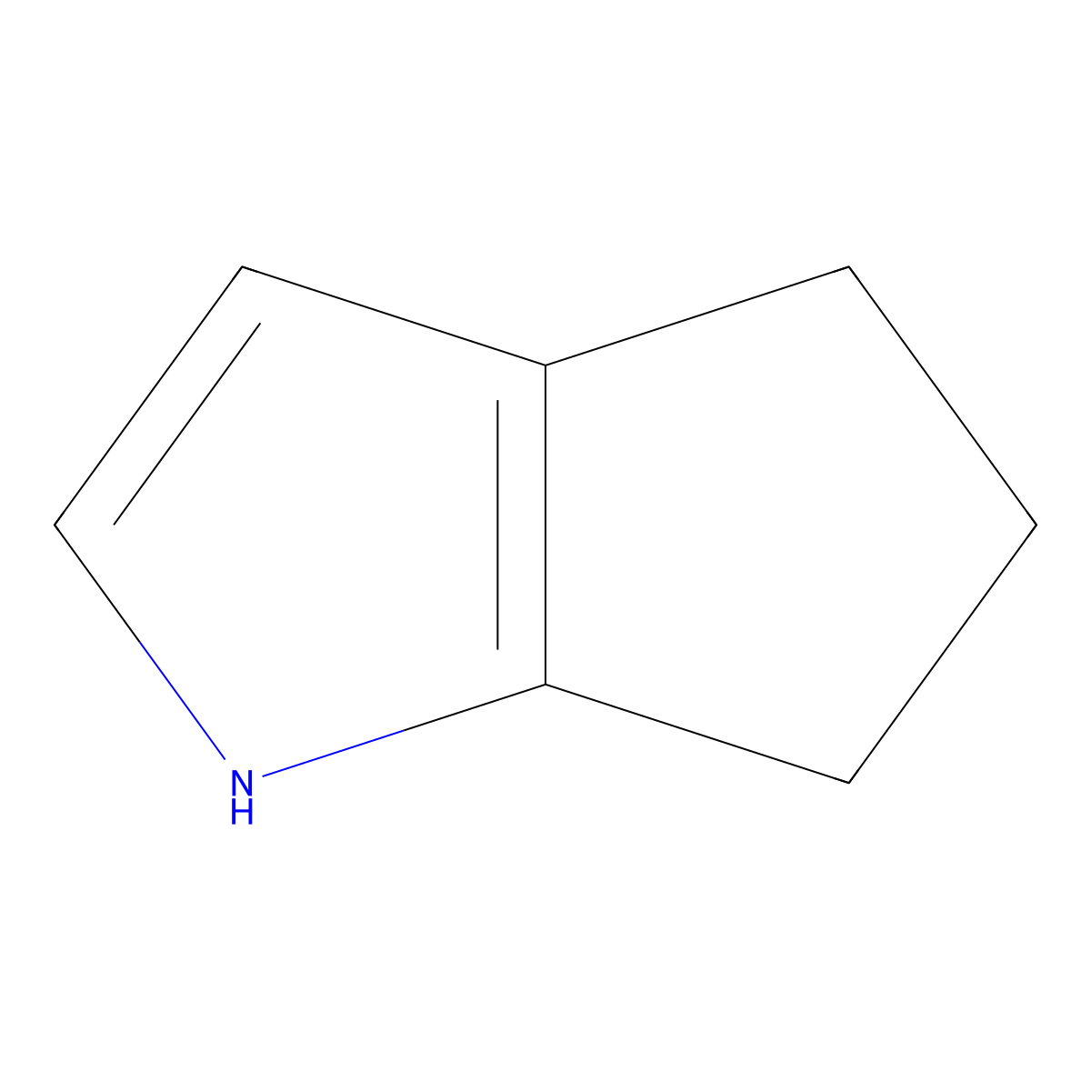 1,4,5,6-Tetrahydrocyclopenta(b)pyrrole molecular structure, CAS 13618-90-1