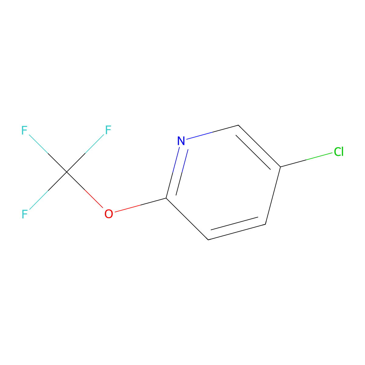 5-Chloro-2-(trifluoromethoxy)pyridine molecular structure, CAS 1361836-39-6