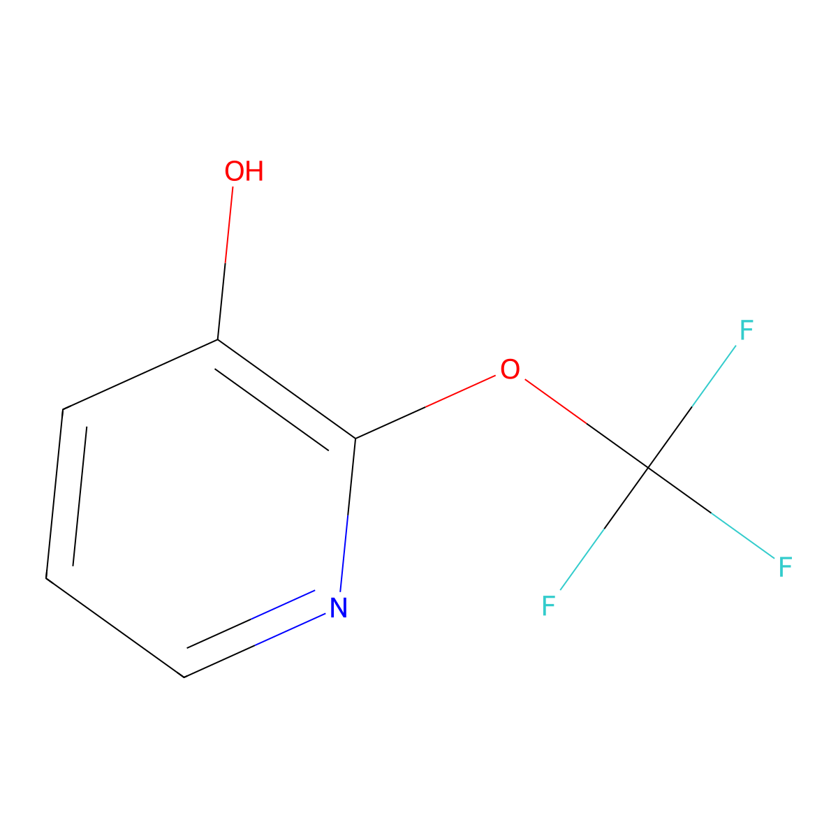 2-(Trifluoromethoxy)pyridin-3-ol molecular structure, CAS 1361836-59-0
