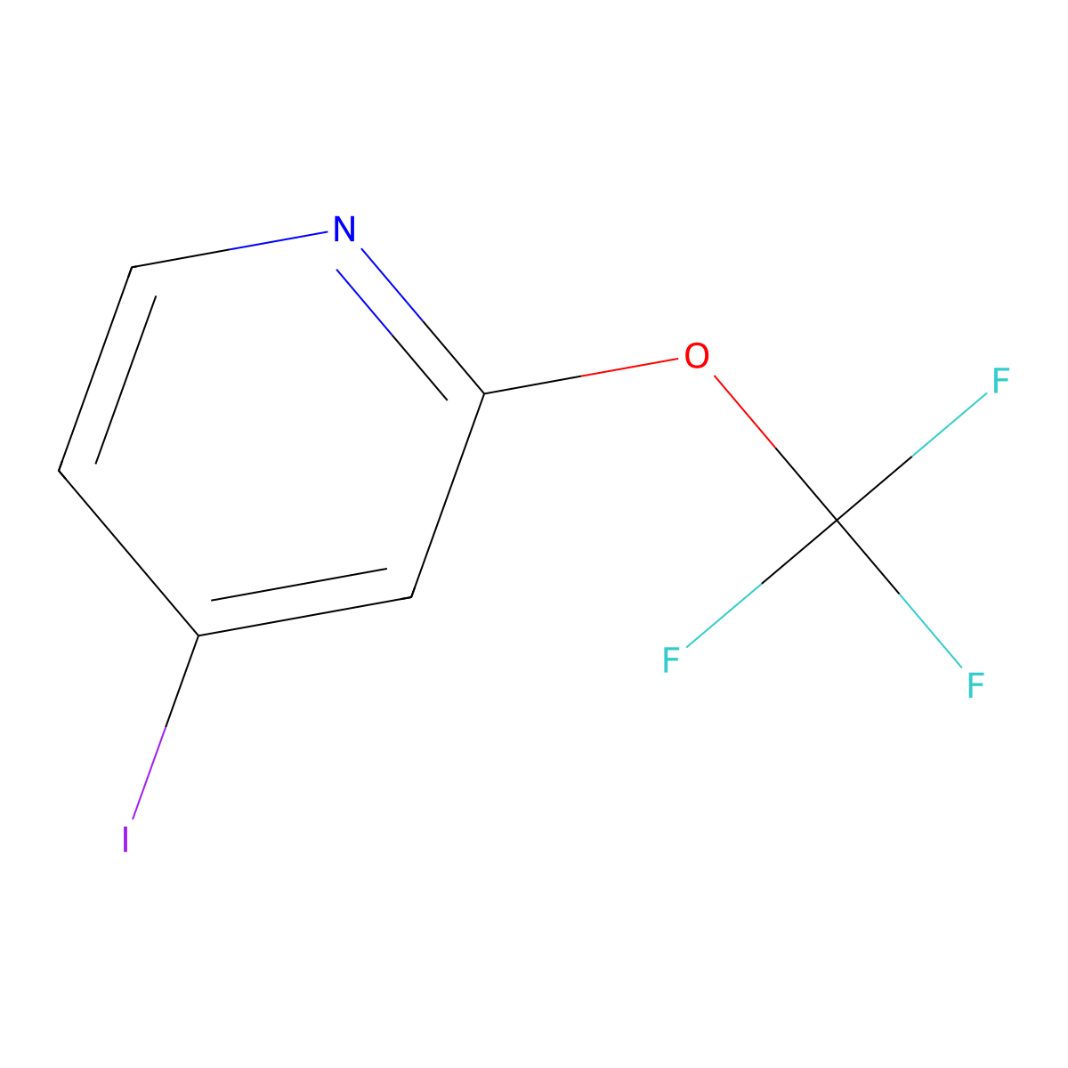 4-Iodo-2-(trifluoromethoxy)pyridine molecular structure, CAS 1361836-65-8