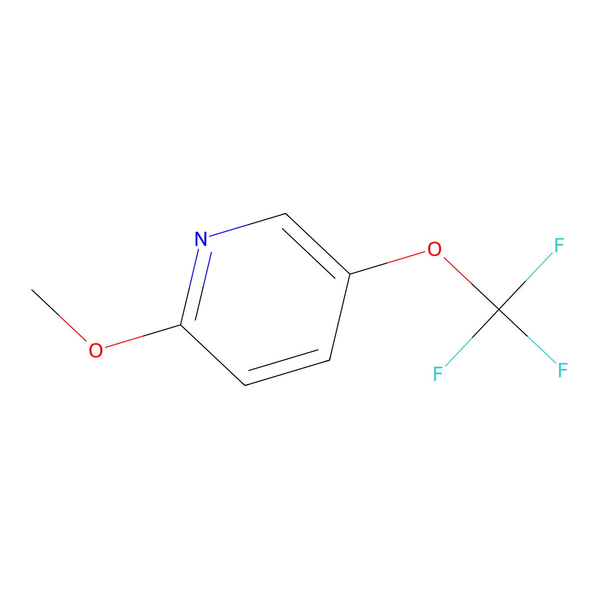 2-Methoxy-5-(trifluoromethoxy)pyridine molecular structure, CAS 1361836-72-7