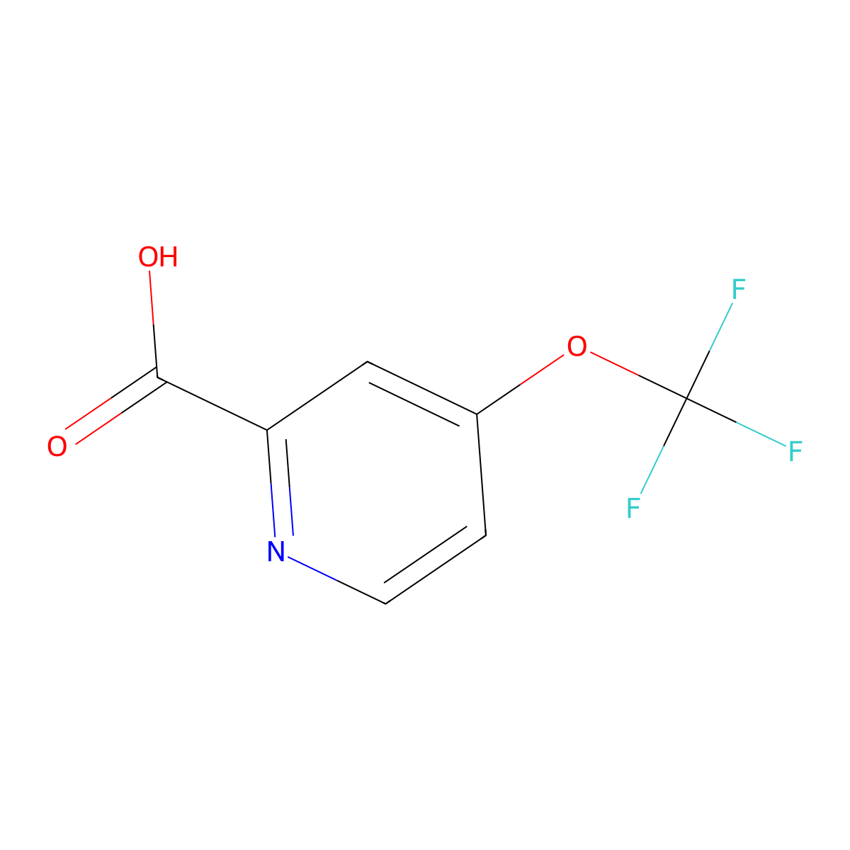 4-(Trifluoromethoxy)pyridine-2-carboxylic acid molecular structure, CAS 1361850-00-1