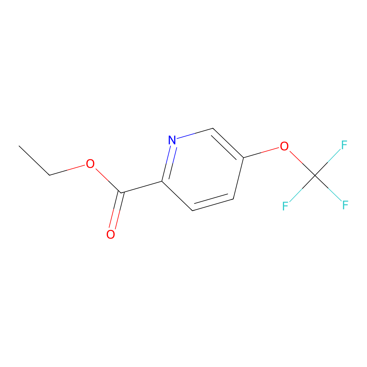 Ethyl 5-(trifluoromethoxy)picolinate molecular structure, CAS 1361850-16-9