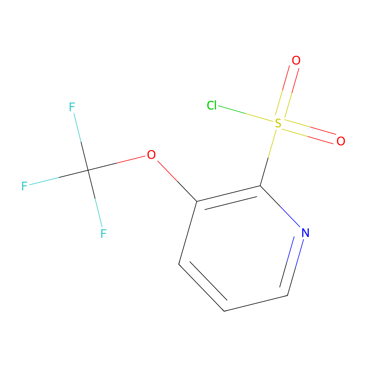 3-(Trifluoromethoxy)pyridine-2-sulfonyl chloride molecular structure, CAS 1361850-44-3