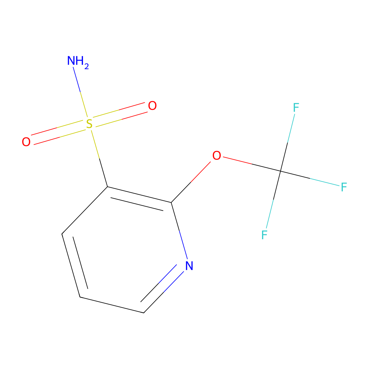2-(Trifluoromethoxy)pyridine-3-sulfonamide molecular structure, CAS 1361850-50-1