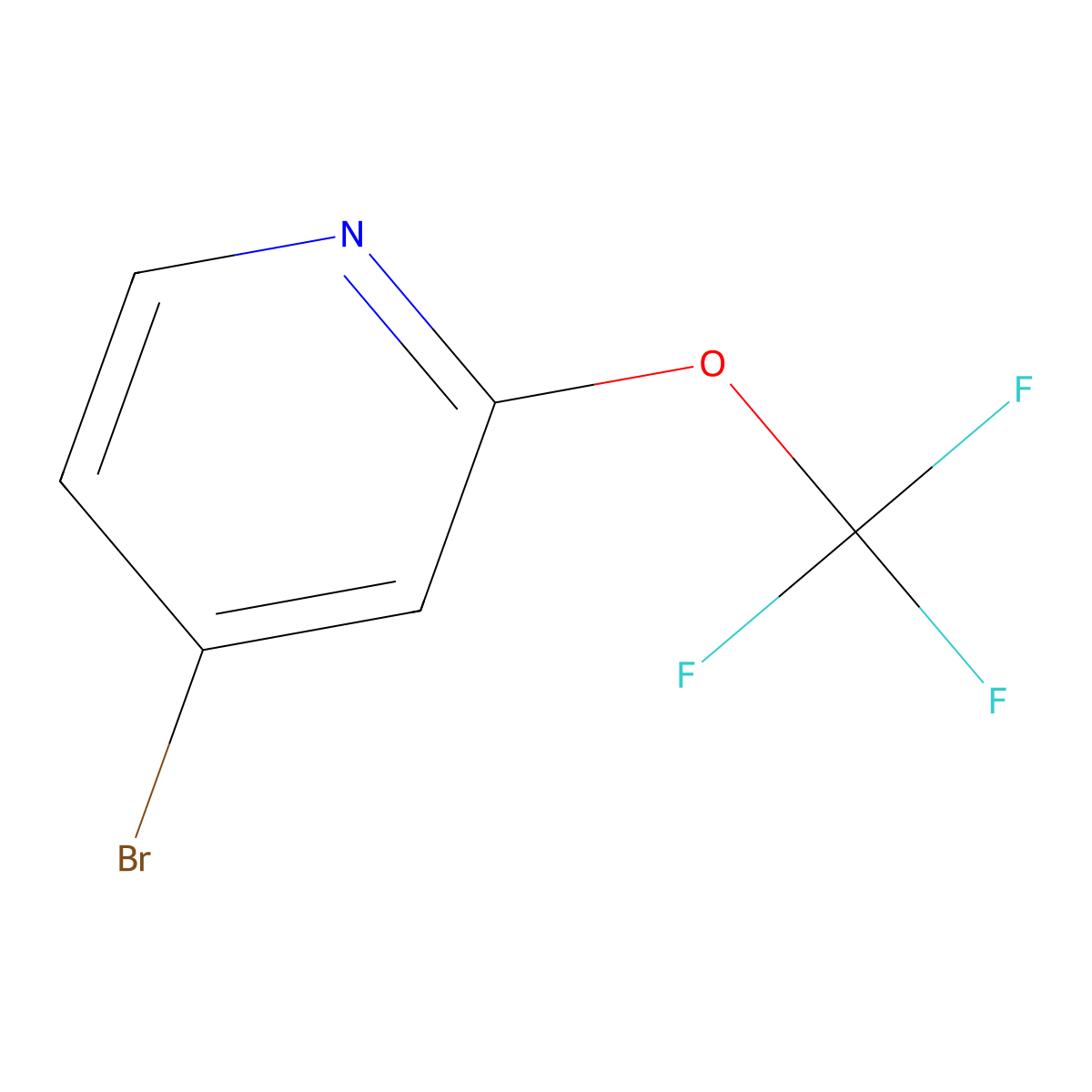 4-Bromo-2-(trifluoromethoxy)pyridine molecular structure, CAS 1361880-72-9