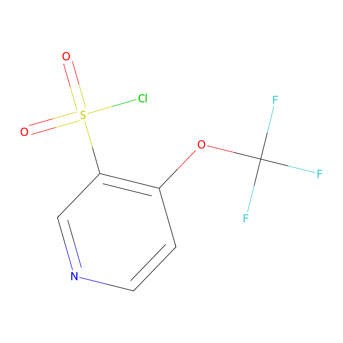 4-(Trifluoromethoxy)pyridine-3-sulfonyl chloride molecular structure, CAS 1361881-48-2