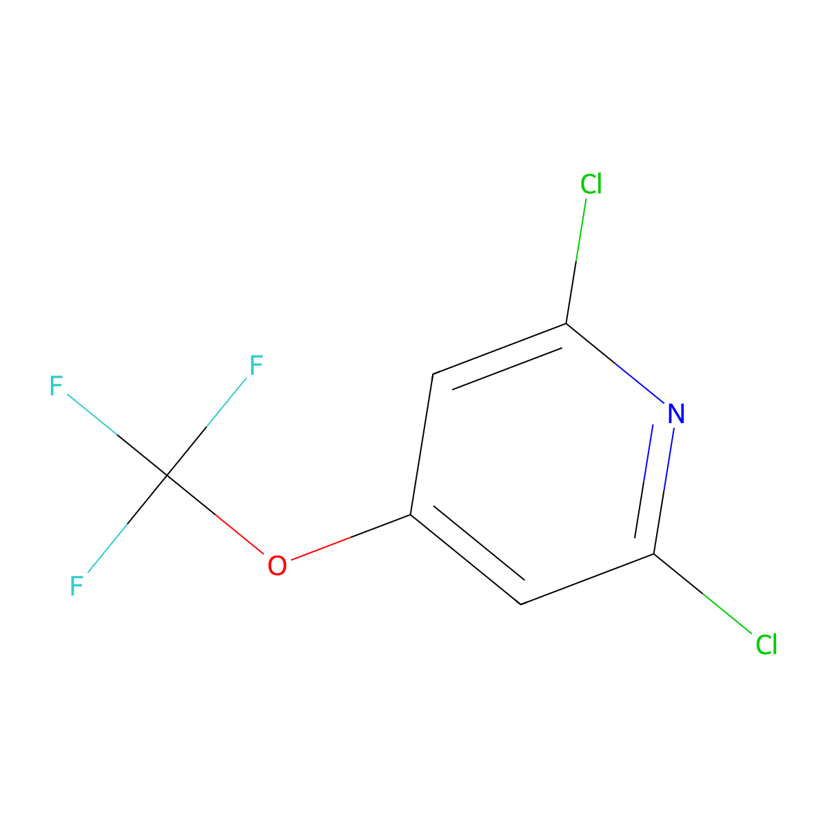 2,6-Dichloro-4-(trifluoromethoxy)pyridine molecular structure, CAS 1361889-82-8