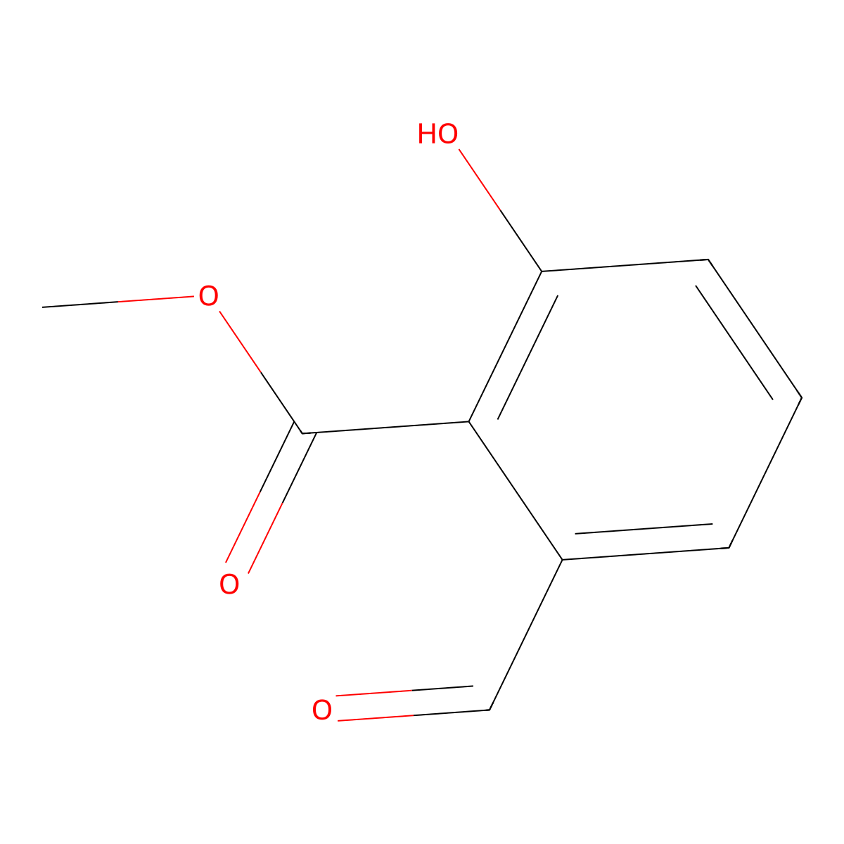 Methyl 2-formyl-6-hydroxybenzoate molecular structure, CAS 136192-84-2