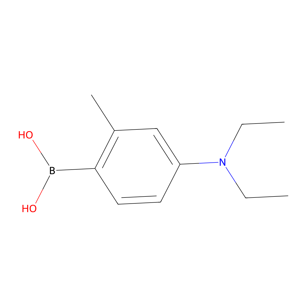 (4-(Diethylamino)-2-methylphenyl)boronic acid molecular structure, CAS 1361949-54-3