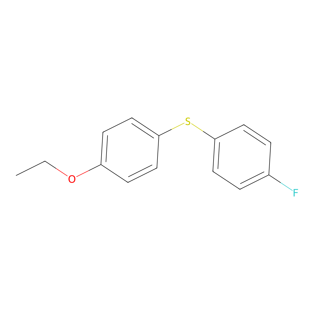 (4-Ethoxyphenyl)(4-fluorophenyl)sulfane molecular structure, CAS 1361950-28-8