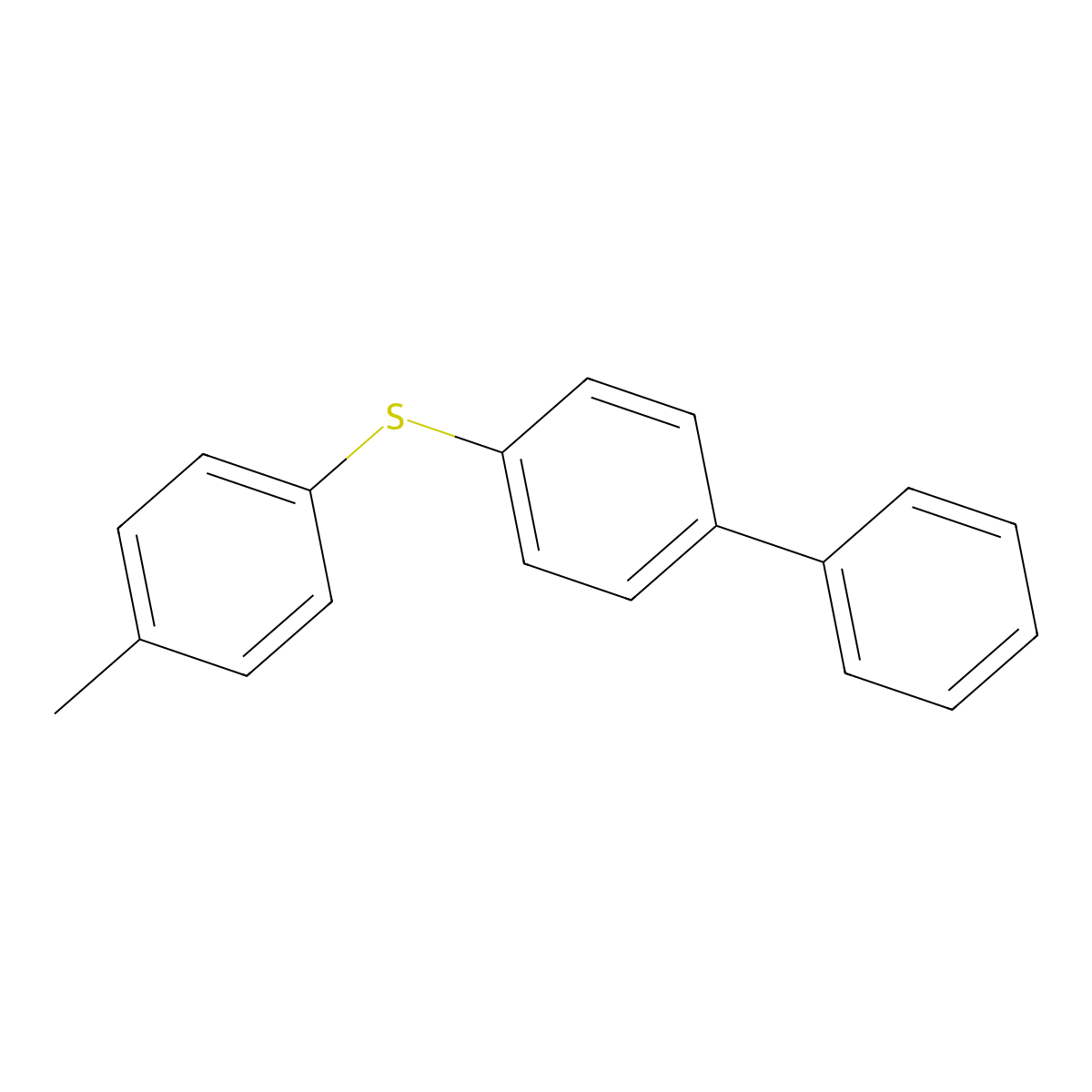 4-[(4-Methylphenyl)sulfanyl]-1,1'-biphenyl molecular structure, CAS 1361950-30-2