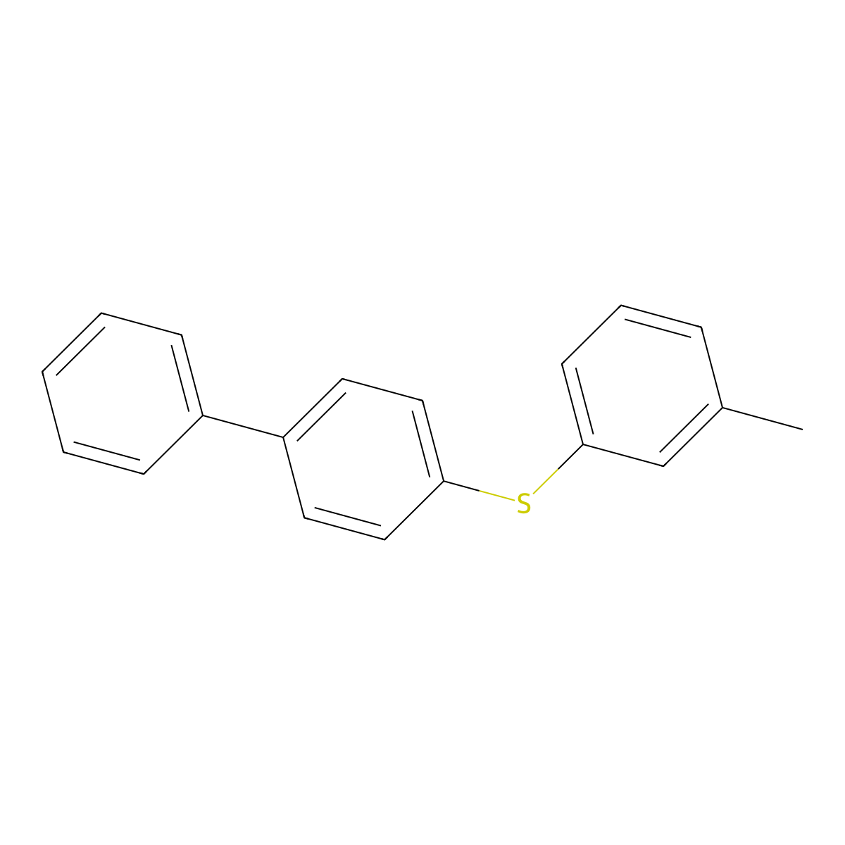 4-[(3-Methylphenyl)sulfanyl]-1,1'-biphenyl molecular structure, CAS 1361950-31-3