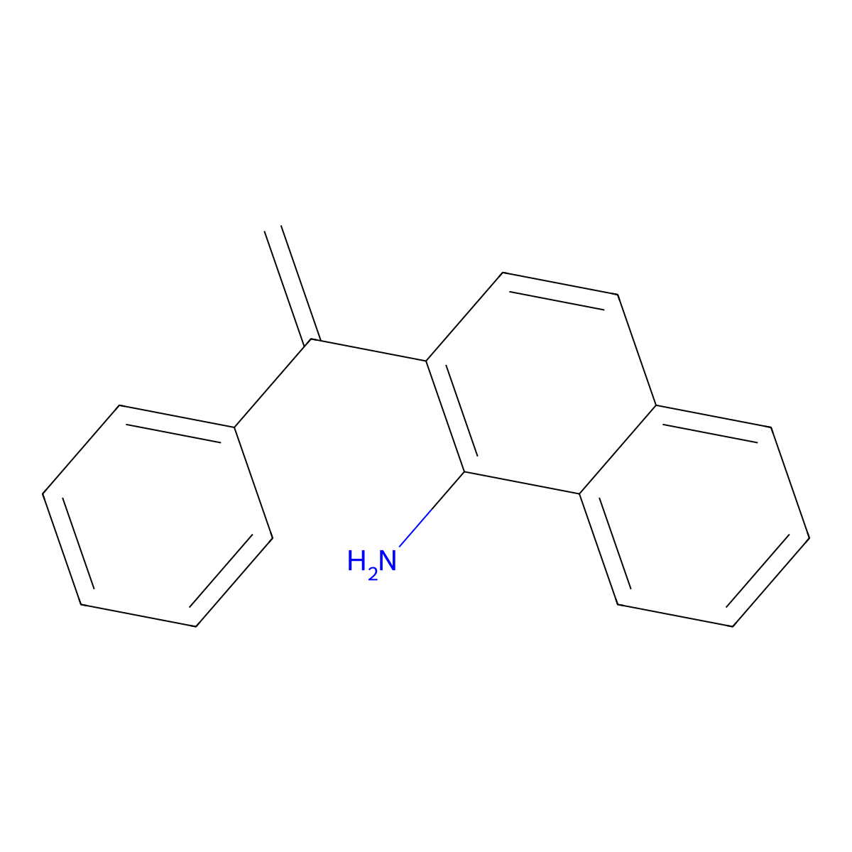 2-(1-Phenylethenyl)naphthalen-1-amine molecular structure, CAS 1361952-17-1