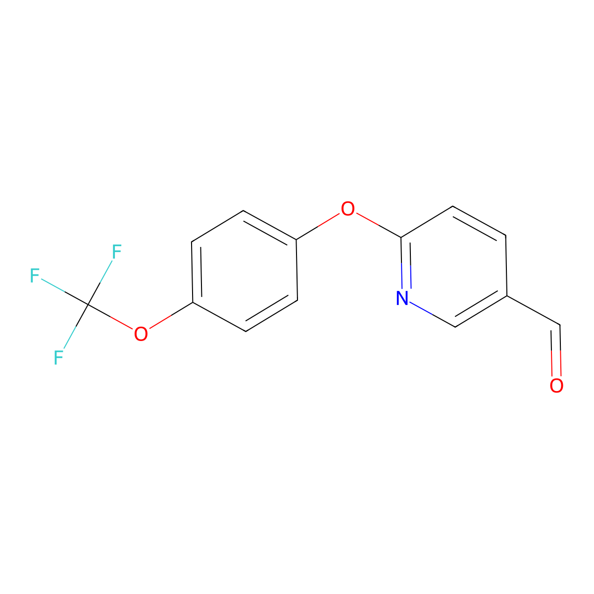 6-(4-(Trifluoromethoxy)phenoxy)nicotinaldehyde molecular structure, CAS 1361968-40-2