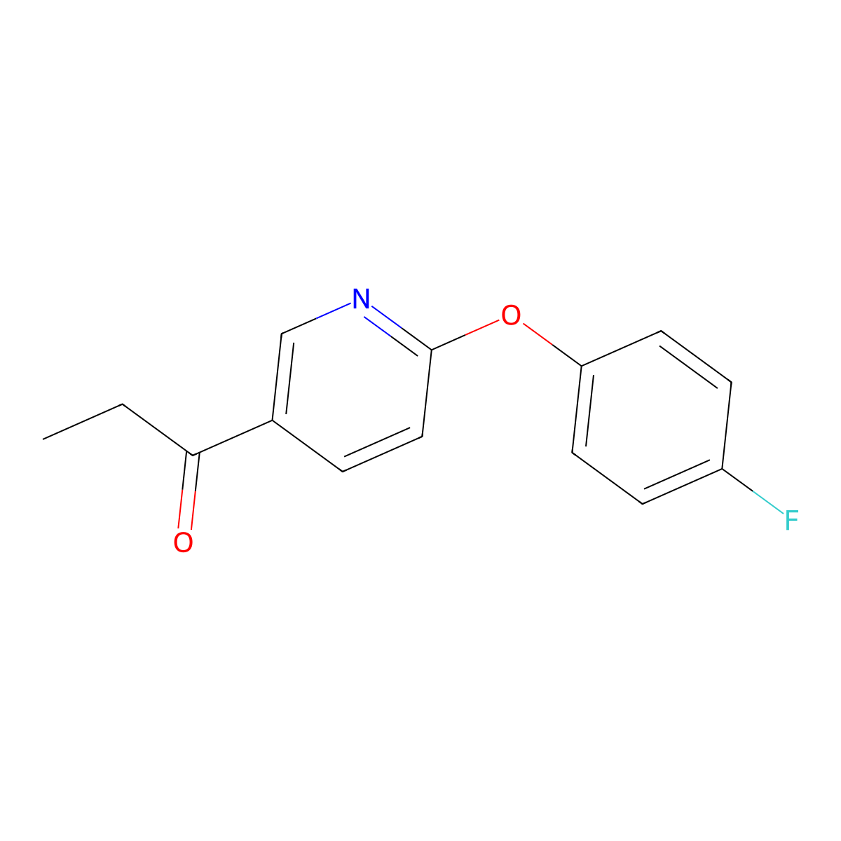 1-[6-(4-Fluorophenoxy)pyridin-3-yl]propan-1-one molecular structure, CAS 1361968-58-2