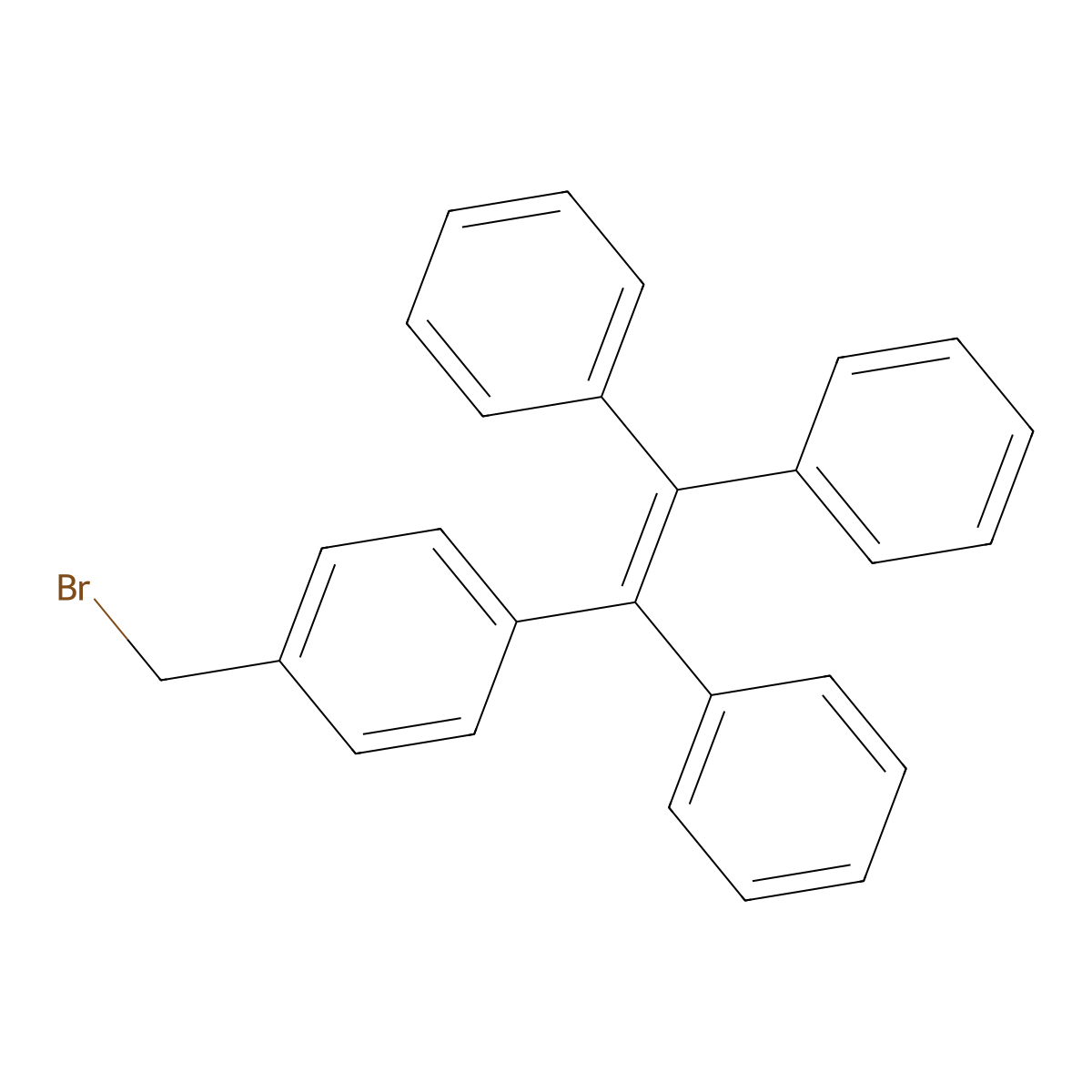 (2-(4-(Bromomethyl)phenyl)ethene-1,1,2-triyl)tribenzene molecular structure, CAS 1361969-01-8