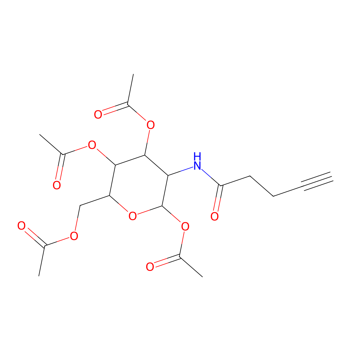 Ac4GlcNAlk molecular structure, CAS 1361993-37-4